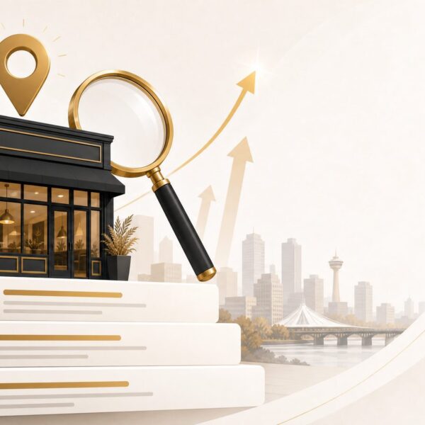 Local business rising to the top of search results with local SEO