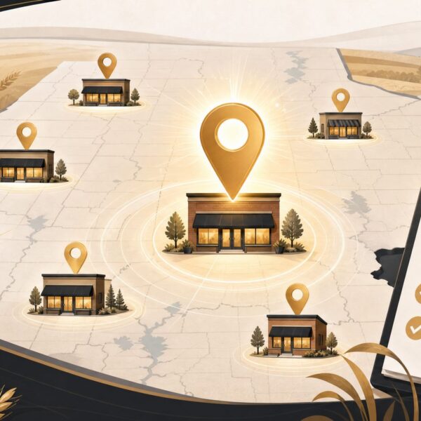 Saskatchewan map with local businesses ranking on Google Maps